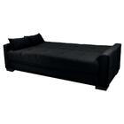 Sofá Cama 3 Lugares Grazi - Veludo Inca Preto