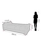 Sofá Cama 3 Lugares Grazi - Veludo Verde