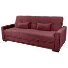 Sofá Cama 3 Lugares Grazi - Veludo Vinho