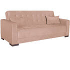 Sofá Cama 3 Lugares Jobim Suede - Amarena Móveis - Rosê