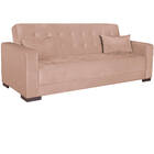 Sofá Cama 3 Lugares Jobim Suede - Amarena Móveis - Rosê