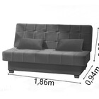 Sofá Cama 3 Lugares Laila Matrix