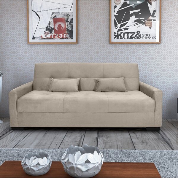 Sofá Cama 3 Lugares Lavínia Light Bege