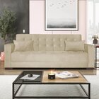 Sofá Cama 3 Lugares Linho Ipanema Bege