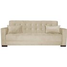 Sofá Cama 3 Lugares Linho Ipanema Bege