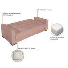 Sofá Cama 3 Lugares Linho Ipanema Rosê