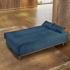 Sofá Cama 3 Lugares Madrid  Azul