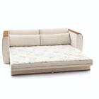 Sofá-cama 3 Lugares Mh-1609 Herval 158 Cm Colchão Casal Linho
