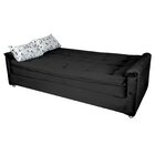 Sofá Cama 3 Lugares Nanda Matrix Preto/cinza
