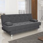 Sofá Cama 3 Lugares Napoli  Cinza