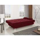 Sofá Cama 3 Lugares Napoli  Vermelho