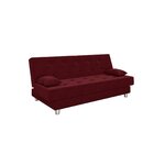 Sofá Cama 3 Lugares Napoli  Vermelho