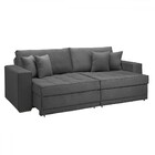 Sofá Cama 3 Lugares Noel Retrátil 20591 Boucle Cinza  - Celfl