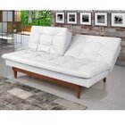 Sofá Cama 3 Lugares Pratic Madeira  Branco