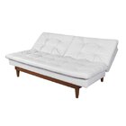 Sofá Cama 3 Lugares Pratic Madeira  Branco