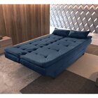 Sofa Cama 3 Lugares Premium Ref 07  Azul