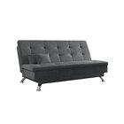 Sofá Cama 3 Lugares Premium Sofá Premium Suede Cinza