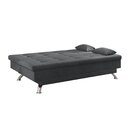 Sofá Cama 3 Lugares Premium Sofá Premium Suede Cinza