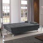 Sofá Cama 3 Lugares Premium Sofá Premium Suede Cinza