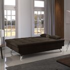 Sofá Cama 3 Lugares Premium Sofá Premium Suede Marrom