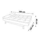 Sofá Cama 3 Lugares Premium Sofá Premium Suede Vermelho