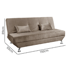 Sofá Cama 3 Lugares Reclinável Dubai Veludo - Shop Das Cabece