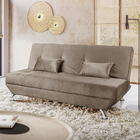 Sofá Cama 3 Lugares Reclinável Dubai Veludo - Shop Das Cabece