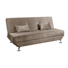 Sofá Cama 3 Lugares Reclinável Dubai Veludo - Shop Das Cabece