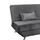 Sofá Cama 3 Lugares Reclinável Dubai Veludo - Shop Das Cabece