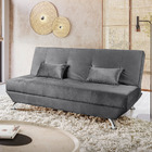 Sofá Cama 3 Lugares Reclinável Dubai Veludo - Shop Das Cabece