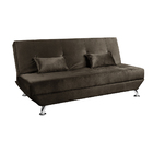 Sofá Cama 3 Lugares Reclinável Dubai Veludo - Shop Das Cabece