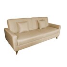 Sofá Cama 3 Lugares Reclinável Emília Matrix Bege