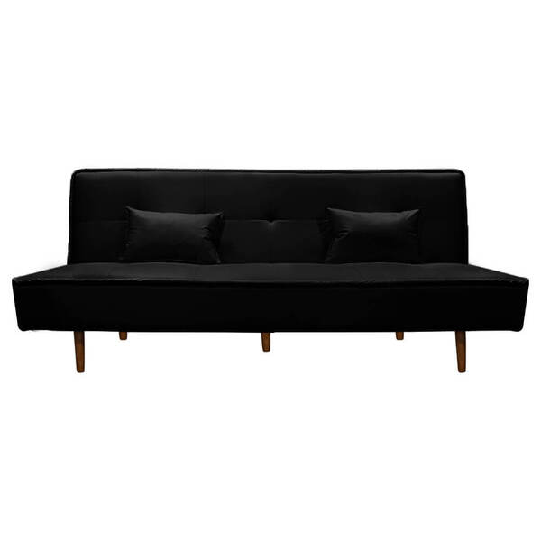 Sofá Cama 3 Lugares Reclinável Silver Casal Material Sintétic