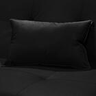 Sofá Cama 3 Lugares Reclinável Silver Casal Preto - Vs Decor