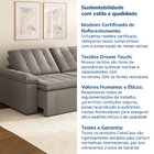 Sofá Cama 3 Lugares Retrátil Reclinável 2,00m Linho Com Molas