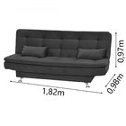 Sofá Cama 3 Lugares Salomé Matrix