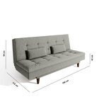 Sofá Cama 3 Lugares Sofanete 189cm  Cinza