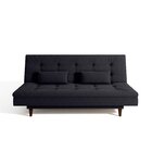 Sofá Cama 3 Lugares Sofanete 189cm  Preto