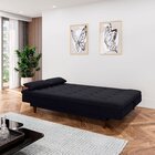 Sofá Cama 3 Lugares Sofanete 189cm  Preto