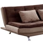 Sofá Cama 3 Lugares Speciale Marrocos Sued Pena Marrom E Bege