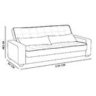 Sofá Cama 3 Lugares Speciale Montana Suede Pena Vinho D'rossi