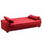 Sofá Cama 3 Lugares Speciale Montana Suede Pena Vinho D'rossi