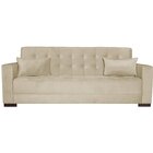 Sofá Cama 3 Lugares Suede Ipanema Bege