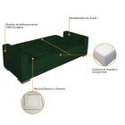 Sofá Cama 3 Lugares Suede Ipanema Verde