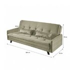 Sofá Cama 3 Lugares Tokio  Bege