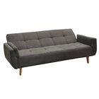 Sofá Cama 3 Lugares Veludo Light Bella Matrix