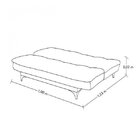 Sofá Cama 3 Lugares Versátil Madero  Marrom