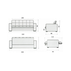 Sofá Cama 4 Lugares Rosé Em Veludo 2,30m Cetum
