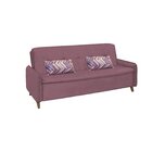 Sofá Cama 4 Lugares Veludo Donna Matrix Rosê / Abstrato