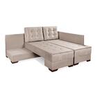 Sofá Cama 5 Lugares Reclinável 3 Em 1 Multifuncional Modular